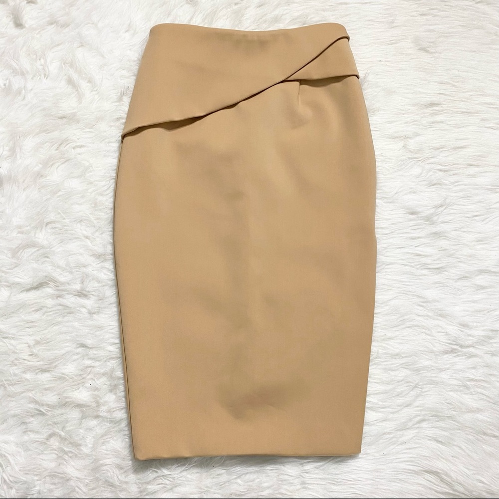 C/MEO COLLECTIVE Tan Pencil Skirt